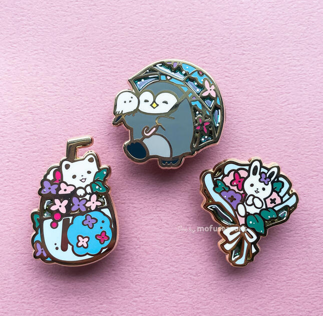 Blissful Rain Pins