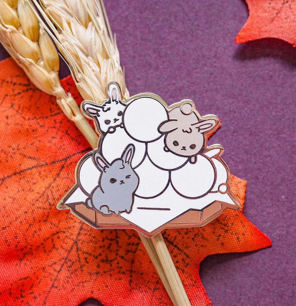 Tsukimi Dango Bunnies Pins