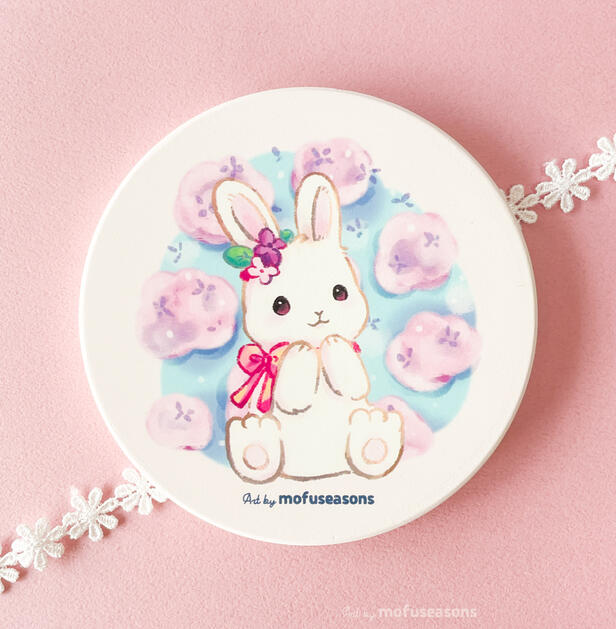 Hydrangeas Bunny Coaster